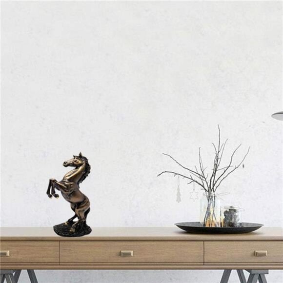 Standing Horse Resin Statue for Home Decor Animal Ornament Sculpture - Picture 6 of 8